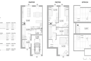 Rzut - Dom na sprzedaż 4 pokoje o powierzchni 129,62 m² - numer 9B w Słoneczne Juszkowo