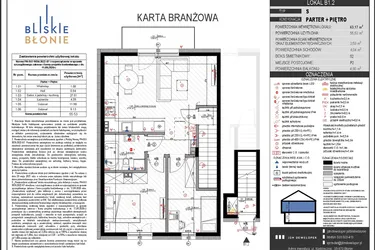 Rzut - Mieszkanie na sprzedaż 3 pokoje o powierzchni 55,53 m² - numer B1-2 w Bliskie Błonie - Bud. B