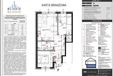 Rzut - Mieszkanie na sprzedaż 3 pokoje o powierzchni 49,12 m² - numer B1-1 w Bliskie Błonie - Bud. B