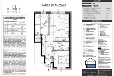 Rzut - Mieszkanie na sprzedaż 3 pokoje o powierzchni 49,12 m² - numer B4-1 w Bliskie Błonie - Bud. B
