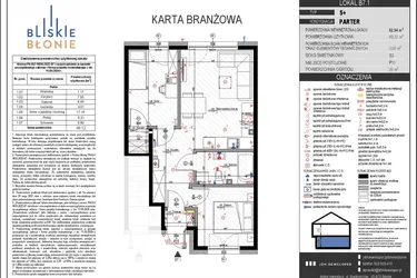 Rzut - Mieszkanie na sprzedaż 3 pokoje o powierzchni 49,12 m² - numer B7-1 w Bliskie Błonie - Bud. B