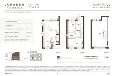 Rzut - Dom na sprzedaż 5 pokoi o powierzchni 123,23 m² - numer 70_1 w Juranda Residence