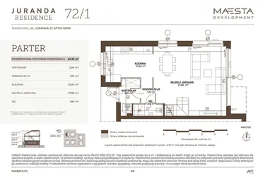 Rzut - Dom na sprzedaż 5 pokoi o powierzchni 123,23 m² - numer 72_1 w Juranda Residence