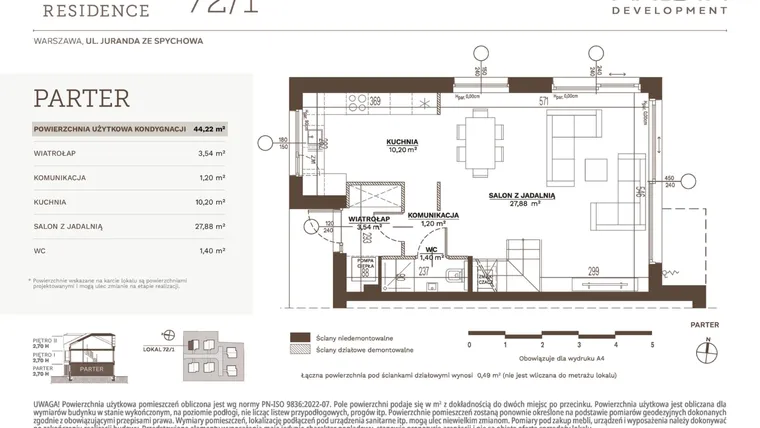 Rzut - Dom na sprzedaż 5 pokoi o powierzchni 123,23 m² - numer 72_1 w Juranda Residence