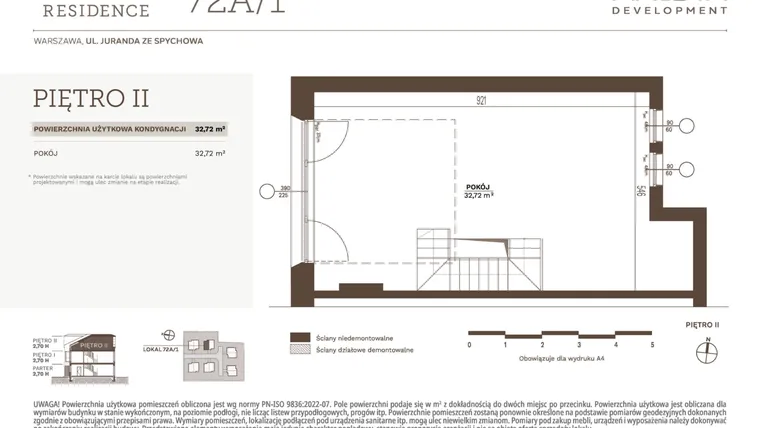 Rzut - Dom na sprzedaż 5 pokoi o powierzchni 123,23 m² - numer 72A_1 w Juranda Residence