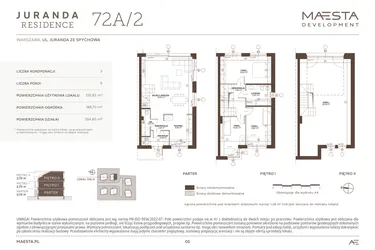 Rzut - Dom na sprzedaż 5 pokoi o powierzchni 125,82 m² - numer 72A_2 w Juranda Residence