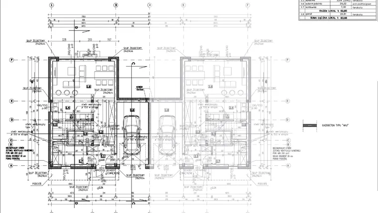 Rzut - Dom na sprzedaż 5 pokoi o powierzchni 160,68 m² - numer 1.1 w Zielony Zakątek Hipolitów