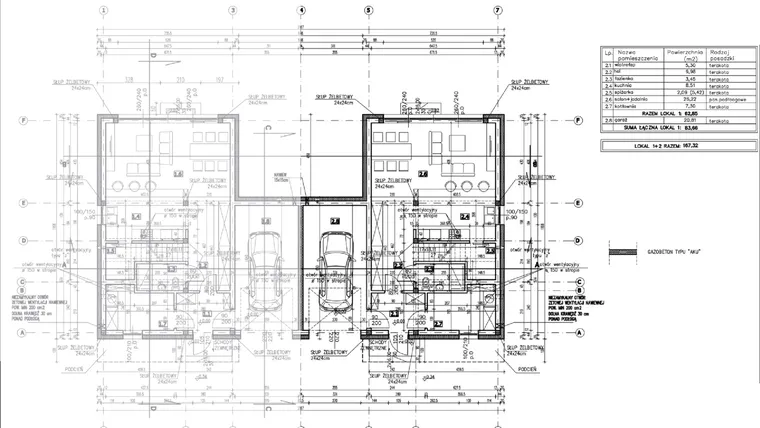 Rzut - Dom na sprzedaż 5 pokoi o powierzchni 160,68 m² - numer 2.2 w Zielony Zakątek Hipolitów