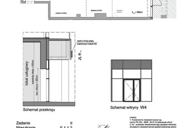 Rzut - Lokal użytkowy na sprzedaż 1 pokój o powierzchni 63,09 m² - numer E.1.1.2 w Rumia Centralna II