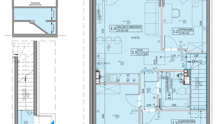 Rzut - Mieszkanie na sprzedaż 4 pokoje o powierzchni 64,03 m² - numer 14B w Domy na Witosa etap 3A i 3B