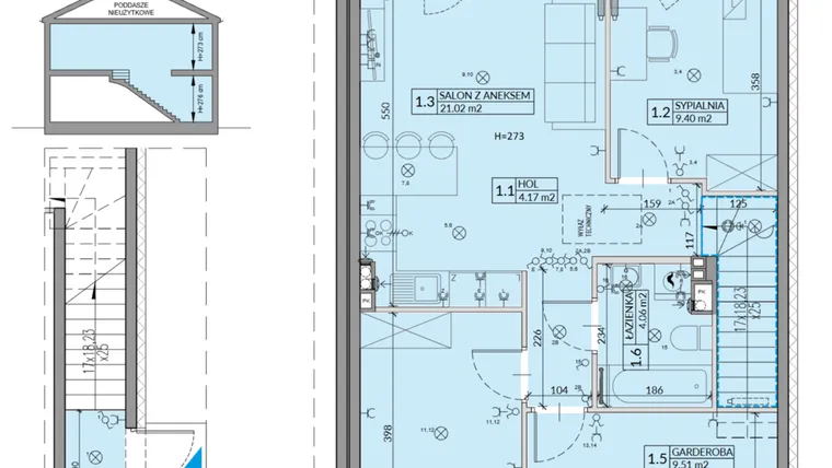 Rzut - Mieszkanie na sprzedaż 4 pokoje o powierzchni 64,03 m² - numer 20B w Domy na Witosa etap 3A i 3B
