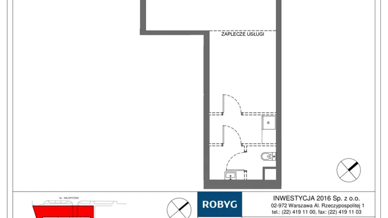 Rzut - Lokal użytkowy na sprzedaż 1 pokój o powierzchni 59,09 m² - numer RM/2B/N/0/LU1 w Rytm Mokotowa - etap 2B