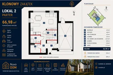 Rzut - Dom na sprzedaż 4 pokoje o powierzchni 150,26 m² - numer 2 w Klonowy Zakątek