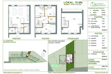 Rzut - Dom na sprzedaż 4 pokoje o powierzchni 97,24 m² - numer M6 w Ogrody Aleksandry