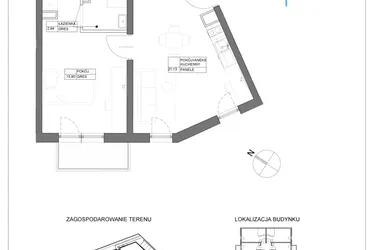 Rzut - Mieszkanie na sprzedaż 2 pokoje o powierzchni 39,97 m² - numer A3.4 w Renton Rumia - apartamenty inwestycyjne