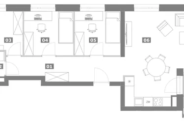 Rzut - Dom na sprzedaż 4 pokoje o powierzchni 255,7 m² - numer 2 w Aura Residence
