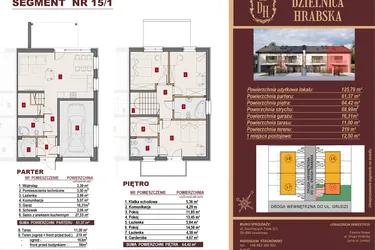 Rzut - Dom na sprzedaż 4 pokoje o powierzchni 125,79 m² - numer 15/1 w Dzielnica Hrabska VI