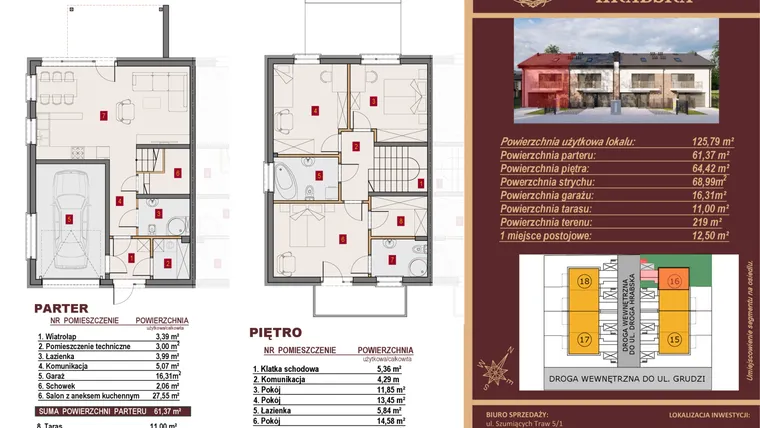 Rzut - Dom na sprzedaż 4 pokoje o powierzchni 125,79 m² - numer 16/1 w Dzielnica Hrabska VI
