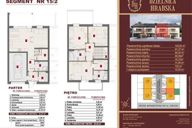 Rzut - Dom na sprzedaż 4 pokoje o powierzchni 125,62 m² - numer 15/2 w Dzielnica Hrabska VI