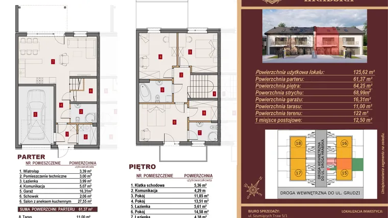 Rzut - Dom na sprzedaż 4 pokoje o powierzchni 125,62 m² - numer 15/2 w Dzielnica Hrabska VI