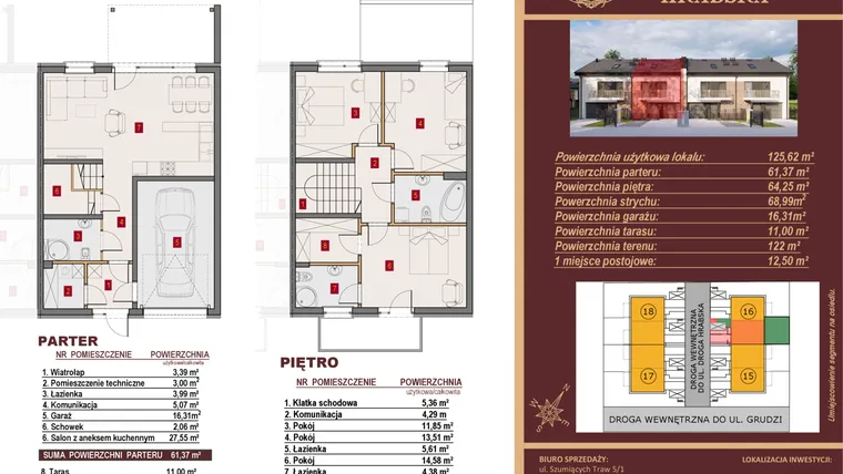 Rzut - Dom na sprzedaż 4 pokoje o powierzchni 125,62 m² - numer 16/2 w Dzielnica Hrabska VI