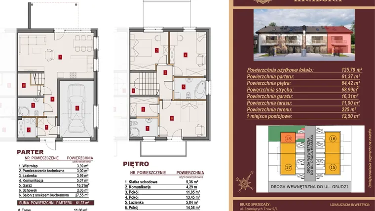 Rzut - Dom na sprzedaż 4 pokoje o powierzchni 125,79 m² - numer 18/1 w Dzielnica Hrabska VI