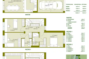 Rzut - Dom na sprzedaż 5 pokoi o powierzchni 176,81 m² - numer A10 w Triton Kampinos II