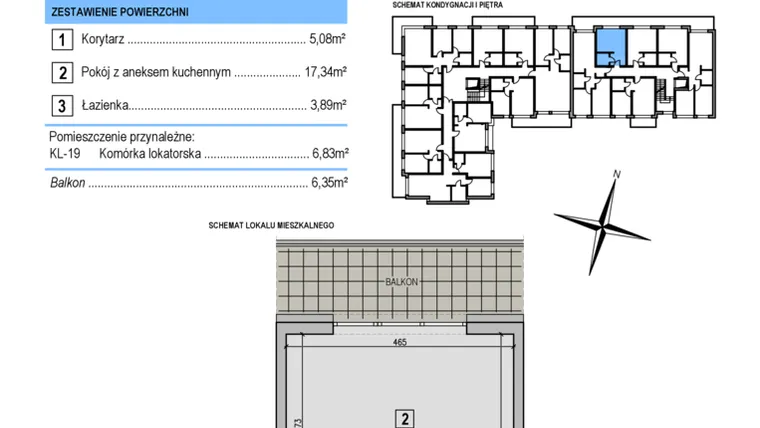 Rzut - Mieszkanie na sprzedaż 1 pokój o powierzchni 26,31 m² - numer B9 w Korona Jadwigi