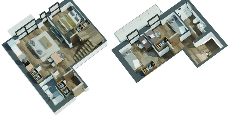Rzut - Mieszkanie na sprzedaż 4 pokoje o powierzchni 70,72 m² - numer B6/lokal 1-11 w Broniewskiego 20