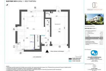 Rzut - Dom na sprzedaż 5 pokoi o powierzchni 108,93 m² - numer 1.9 w Osiedle Chodzieska