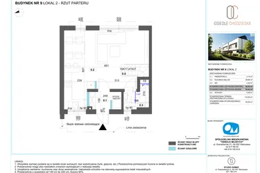 Rzut - Dom na sprzedaż 4 pokoje o powierzchni 72,43 m² - numer 2.9 w Osiedle Chodzieska