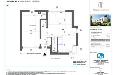 Rzut - Dom na sprzedaż 5 pokoi o powierzchni 108,93 m² - numer 2.10 w Osiedle Chodzieska