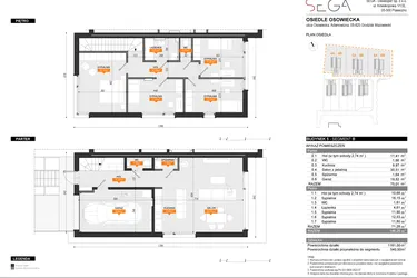 Rzut - Dom na sprzedaż 5 pokoi o powierzchni 146,29 m² - numer 5B w Osiedle Osowiecka