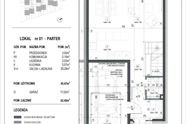 Rzut - Dom na sprzedaż 3 pokoje o powierzchni 168,18 m² - numer 1 w Neo Natolin etap V