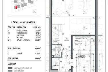Rzut - Dom na sprzedaż 3 pokoje o powierzchni 168,18 m² - numer 6 w Neo Natolin etap V