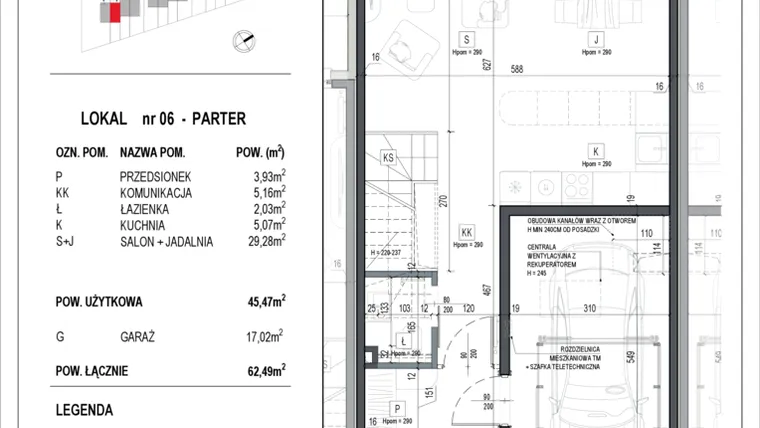 Rzut - Dom na sprzedaż 3 pokoje o powierzchni 168,18 m² - numer 6 w Neo Natolin etap V