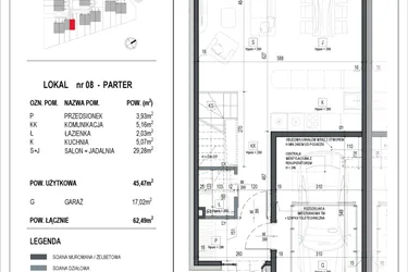 Rzut - Dom na sprzedaż 3 pokoje o powierzchni 168,18 m² - numer 8 w Neo Natolin etap V