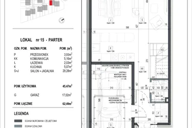 Rzut - Dom na sprzedaż 3 pokoje o powierzchni 168,18 m² - numer 15 w Neo Natolin etap V