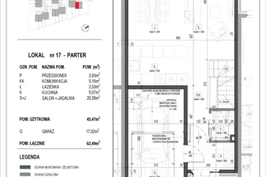 Rzut - Dom na sprzedaż 3 pokoje o powierzchni 168,18 m² - numer 17 w Neo Natolin etap V