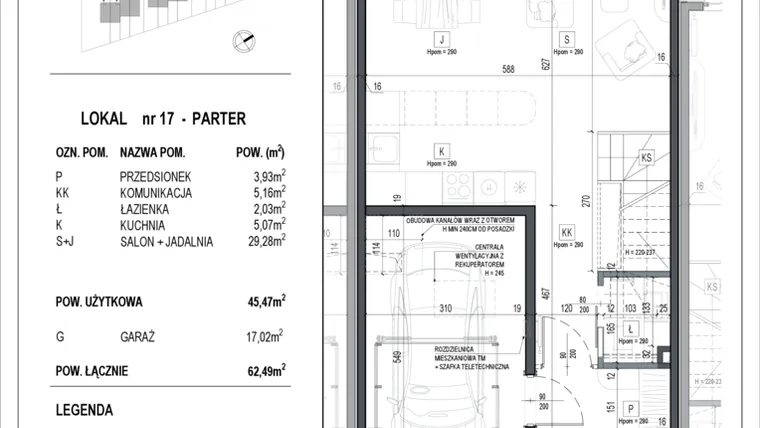 Rzut - Dom na sprzedaż 3 pokoje o powierzchni 168,18 m² - numer 17 w Neo Natolin etap V