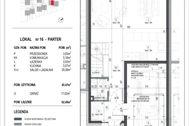 Rzut - Dom na sprzedaż 3 pokoje o powierzchni 168,18 m² - numer 16 w Neo Natolin etap V