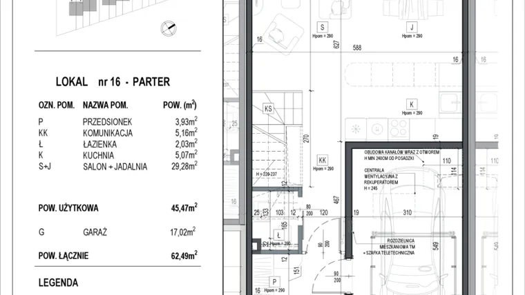 Rzut - Dom na sprzedaż 3 pokoje o powierzchni 168,18 m² - numer 16 w Neo Natolin etap V
