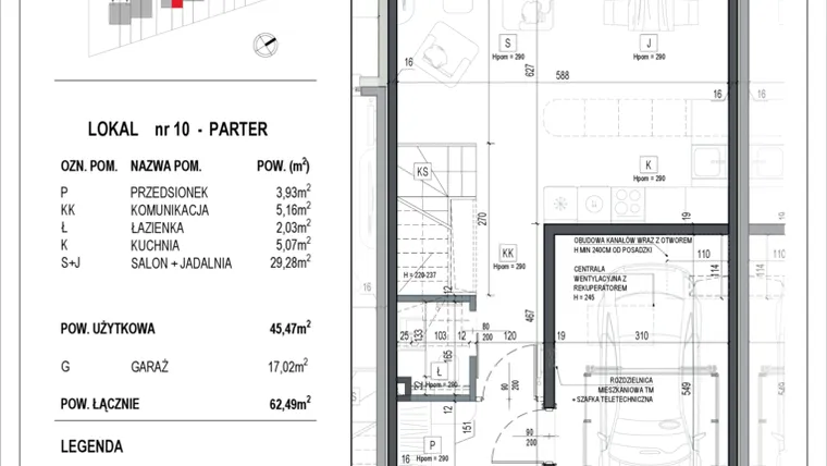 Rzut - Dom na sprzedaż 3 pokoje o powierzchni 168,18 m² - numer 10 w Neo Natolin etap V