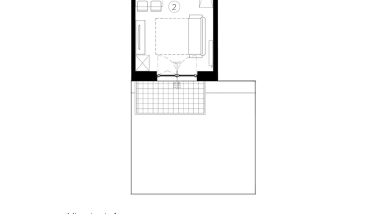 Rzut - Mieszkanie na sprzedaż 1 pokój o powierzchni 28,59 m² - numer D.1 w Judyma Park