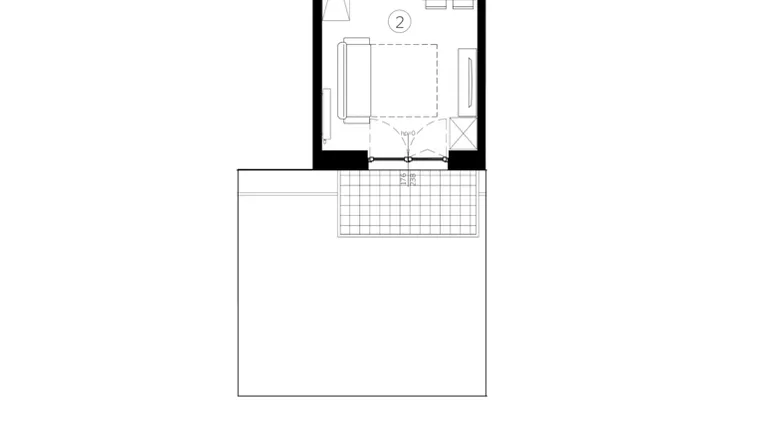 Rzut - Mieszkanie na sprzedaż 1 pokój o powierzchni 28,57 m² - numer D.40 w Judyma Park