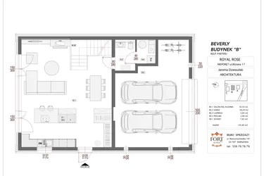 Rzut - Dom na sprzedaż 8 pokoi o powierzchni 256,92 m² - numer BEVERLY w Royal Rose