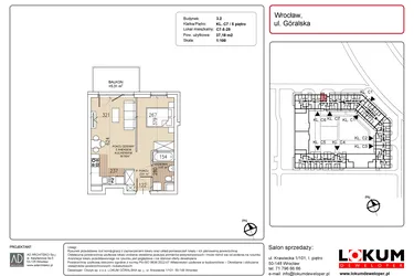 Rzut - Mieszkanie na sprzedaż 1 pokój o powierzchni 37,18 m² - numer C7-5-29 w Lokum Soho