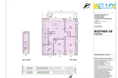 Rzut - Mieszkanie na sprzedaż 4 pokoje o powierzchni 63,93 m² - numer G8.2 w HELLO! KUKUŁKI bud. G