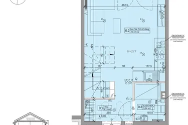Rzut - Dom na sprzedaż 3 pokoje o powierzchni 63,99 m² - numer 16A w Ogrody Przyjaciół 5 etap V