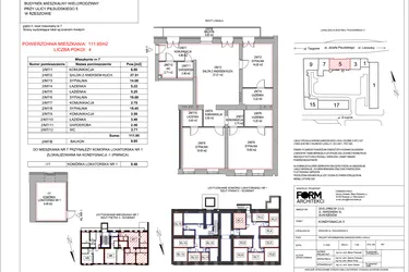 Rzut - Mieszkanie na sprzedaż 4 pokoje o powierzchni 111,95 m² - numer 7 w Piłsudskiego 5